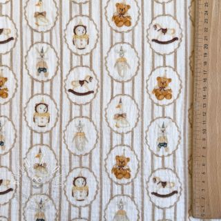 Dvojitá gázovina/mušelín Vintage toys design C