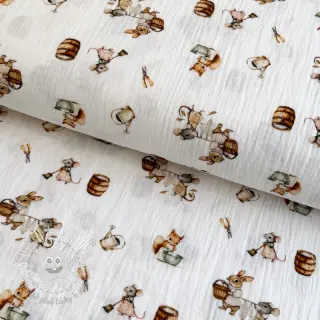 Dvojitá gázovina/mušelín Little things design A