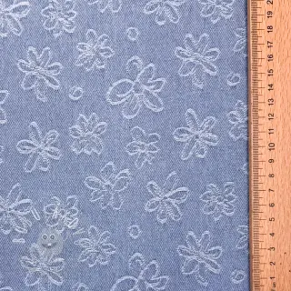 JEANS DENIM JACQUARD Flower light jeans