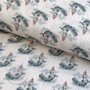 Dvojitá gázovina/mušelín Sweeties design A