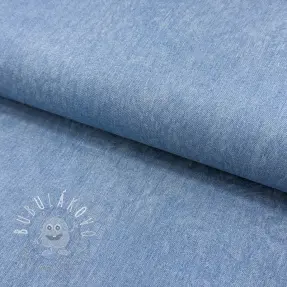 JEANS DENIM HEAVY Animal printed light blue