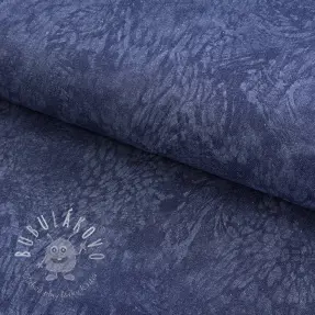 JEANS DENIM HEAVY Animal printed dark blue