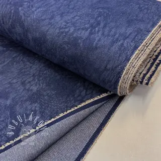JEANS DENIM HEAVY Animal printed dark blue