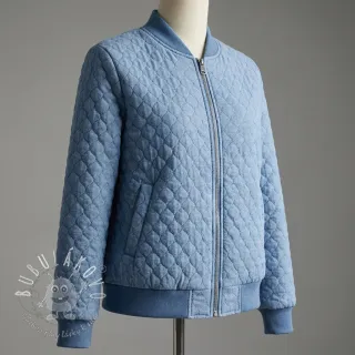 Prešívaná látka JEANS blue
