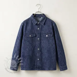 JEANS DENIM HEAVY Animal printed dark blue