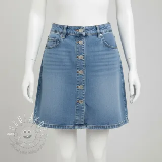 JEANS DENIM HEAVY Animal printed light blue