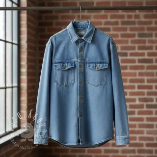 JEANS DENIM HEAVY Animal printed light blue