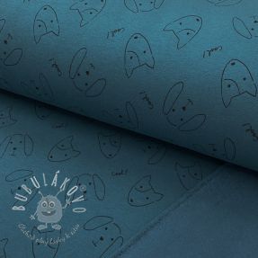 Teplákovina počesaná JOGGING Dogs petrol