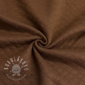 Prešívaná teplákovina brown