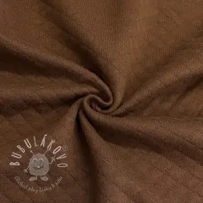 Prešívaná teplákovina brown