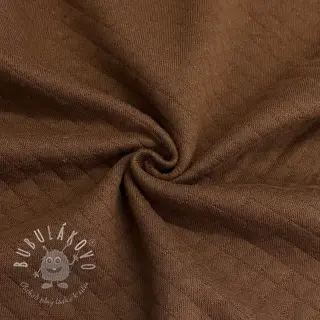 Prešívaná teplákovina brown