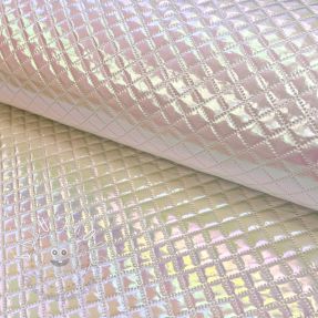 Prešívaná látka Fancy diamonds offwhite