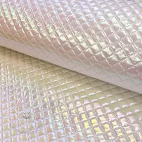 Prešívaná látka Fancy diamonds offwhite