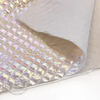 Prešívaná látka Fancy diamonds offwhite