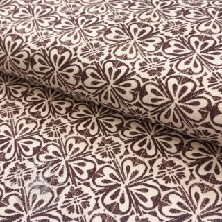 Dekoračná látka Stamps brown