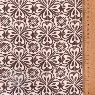 Dekoračná látka Stamps brown