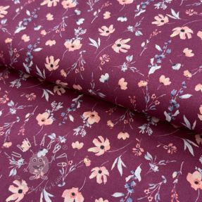Bavlnená látka Flowers berry digital print