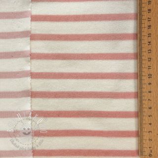 Kojenecký plyš YARN DYED Stripe rose