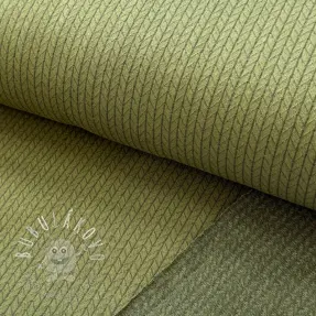 Pletenina RECYCLED Cable khaki