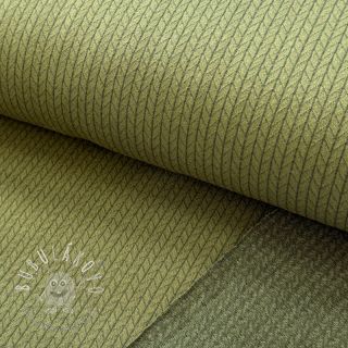 Pletenina RECYCLED Cable khaki