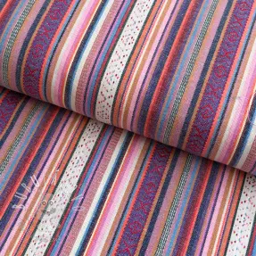 Žakár YARN DYED Stripes multicolor