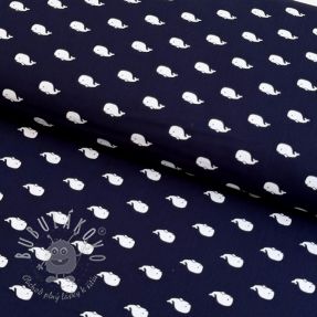 Bavlnená látka Marine navy