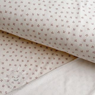 Kojenecký plyš Small flowers light salmon