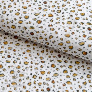 Dvojitá gázovina/mušelín Skin white digital print