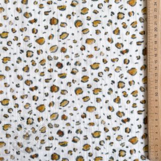 Dvojitá gázovina/mušelín Skin white digital print