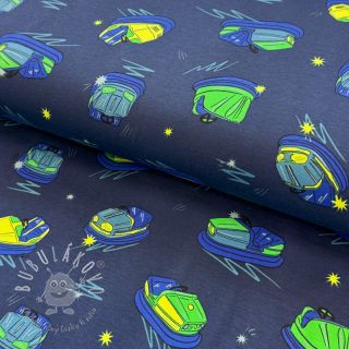 Úplet NEON Bumper cars midnight blue