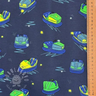 Úplet NEON Bumper cars midnight blue