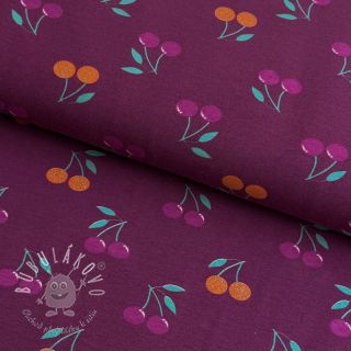 Úplet GLITTER Cherries berry