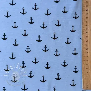 Úplet GLITTER Anchor light blue