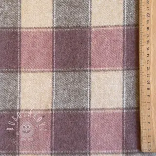 Látka na kostým YARN DYED BRUSHED Check blush