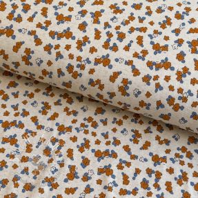 Úplet s ľanom Small flowers naturals