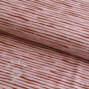 Úplet Stripes light salmon ORGANIC