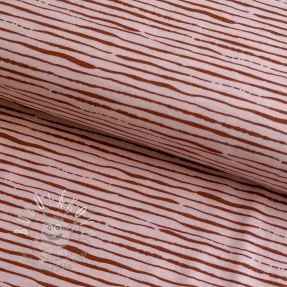 Úplet Stripes light salmon ORGANIC