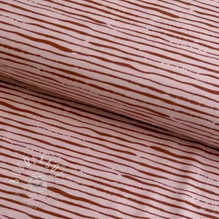Úplet Stripes light salmon ORGANIC