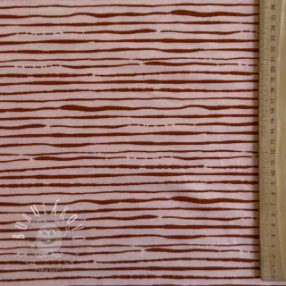 Úplet Stripes light salmon ORGANIC