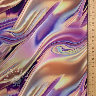 Softshell zimný Liquid metal pink digital print