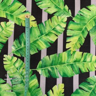 Dekoračná látka s teflonovou úpravou TROPICAL LEAF GARDEN