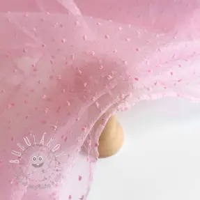 Tyl na TUTU DOTS pink