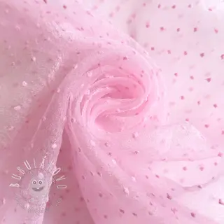 Tyl na TUTU DOTS pink