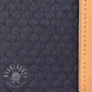 Prešívaná látka JEANS marine