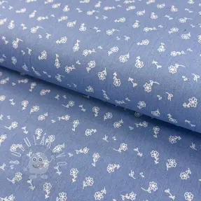 JEANS STRETCH Small retro flowers jeans