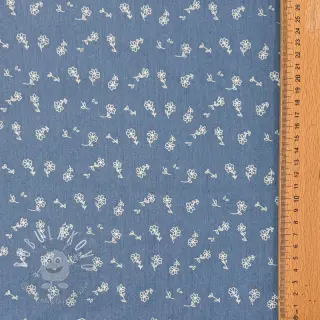 JEANS STRETCH Small retro flowers jeans