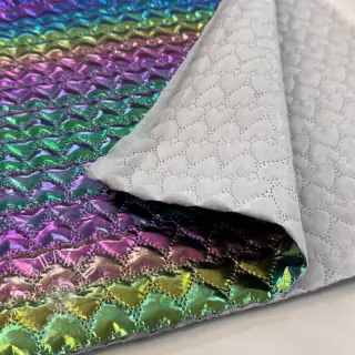 Prešívaná látka Fancy hearts multi