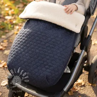 Prešívaná látka JEANS marine