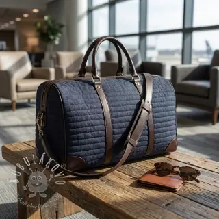 Prešívaná látka JEANS marine