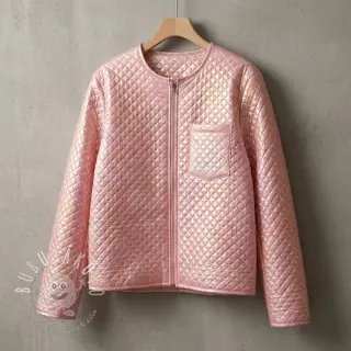 Prešívaná látka Fancy diamonds light pink